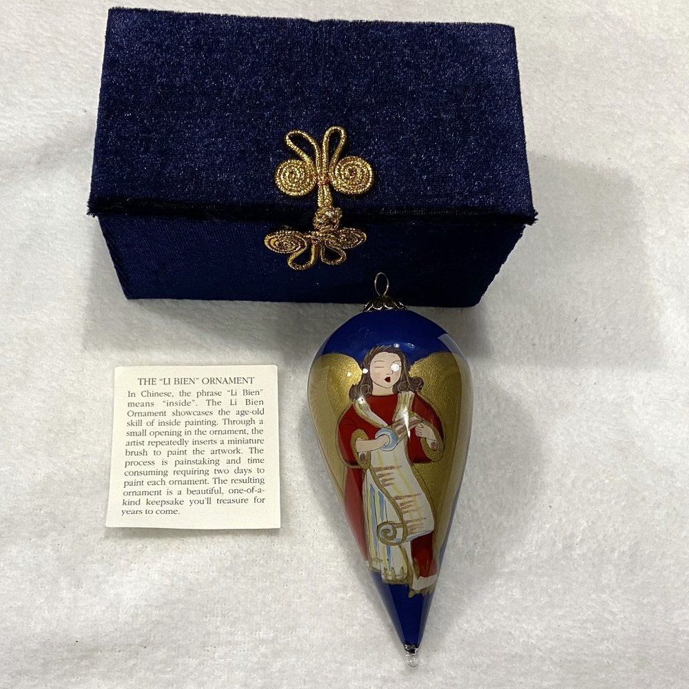 Vintage One-of-a-Kind Angel Li Bien (Painted from the inside) Ornament